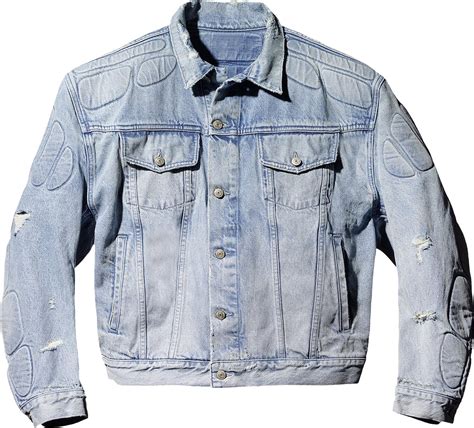 yeezy gap padded denim jacket.